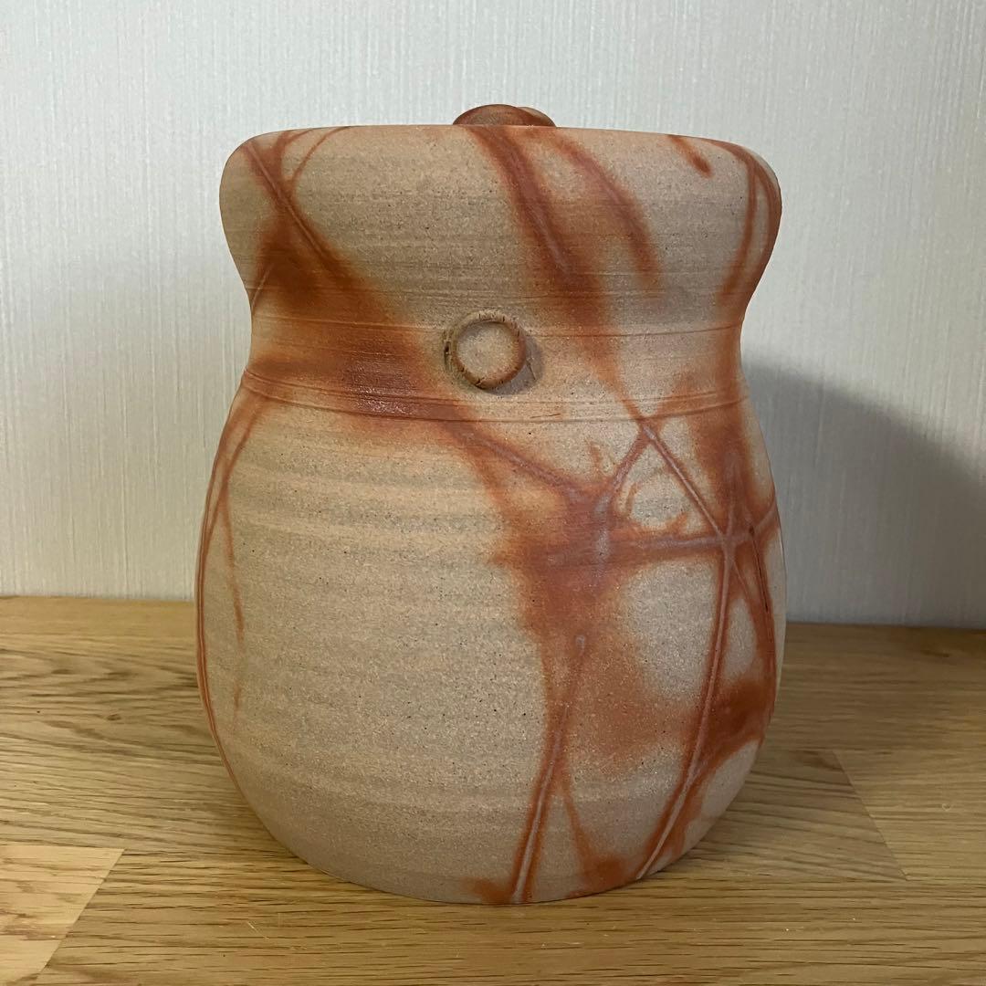 備前焼　緋襷　水差し　茶器