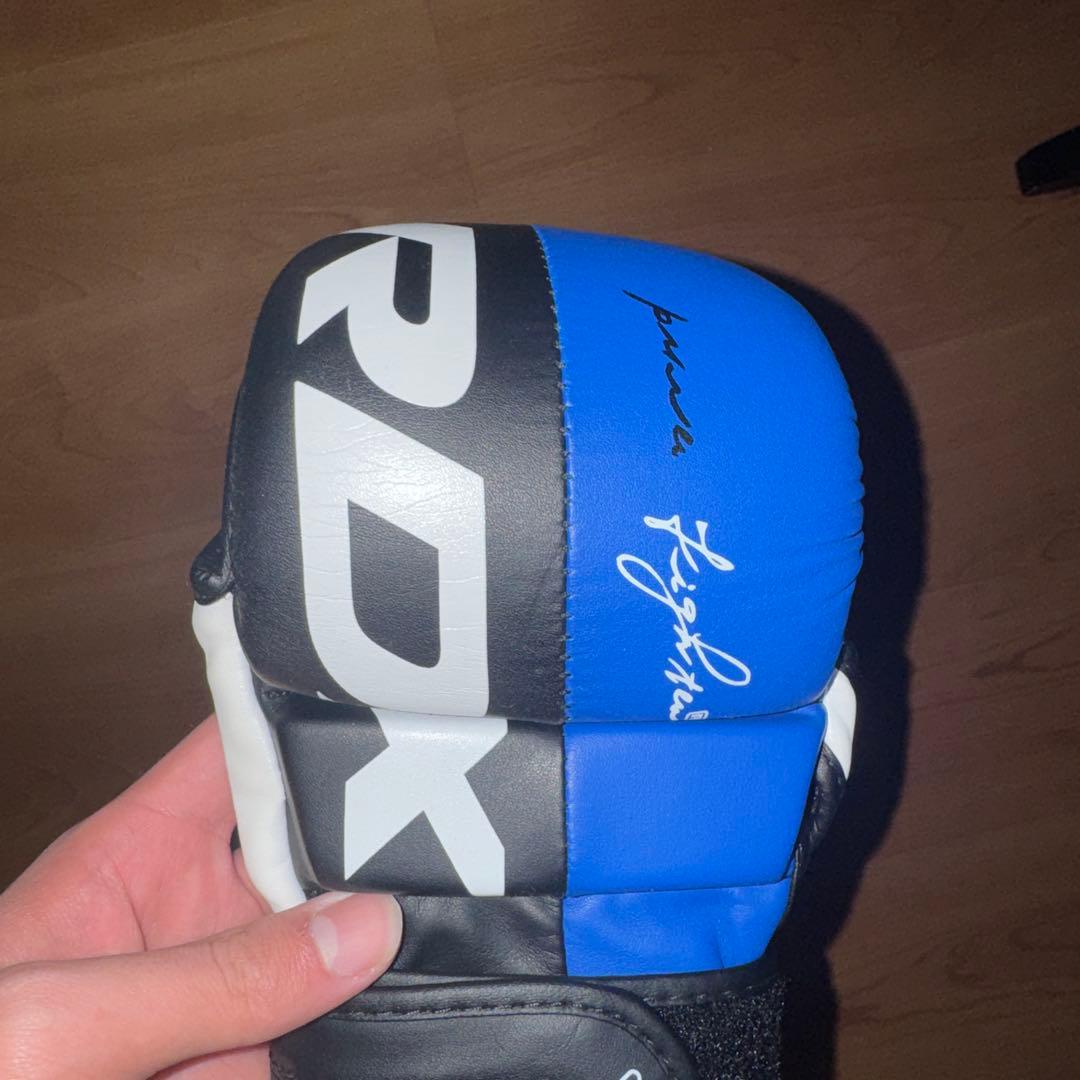 RDX GIANT INSIDE キックミット グローブ 青/黒
