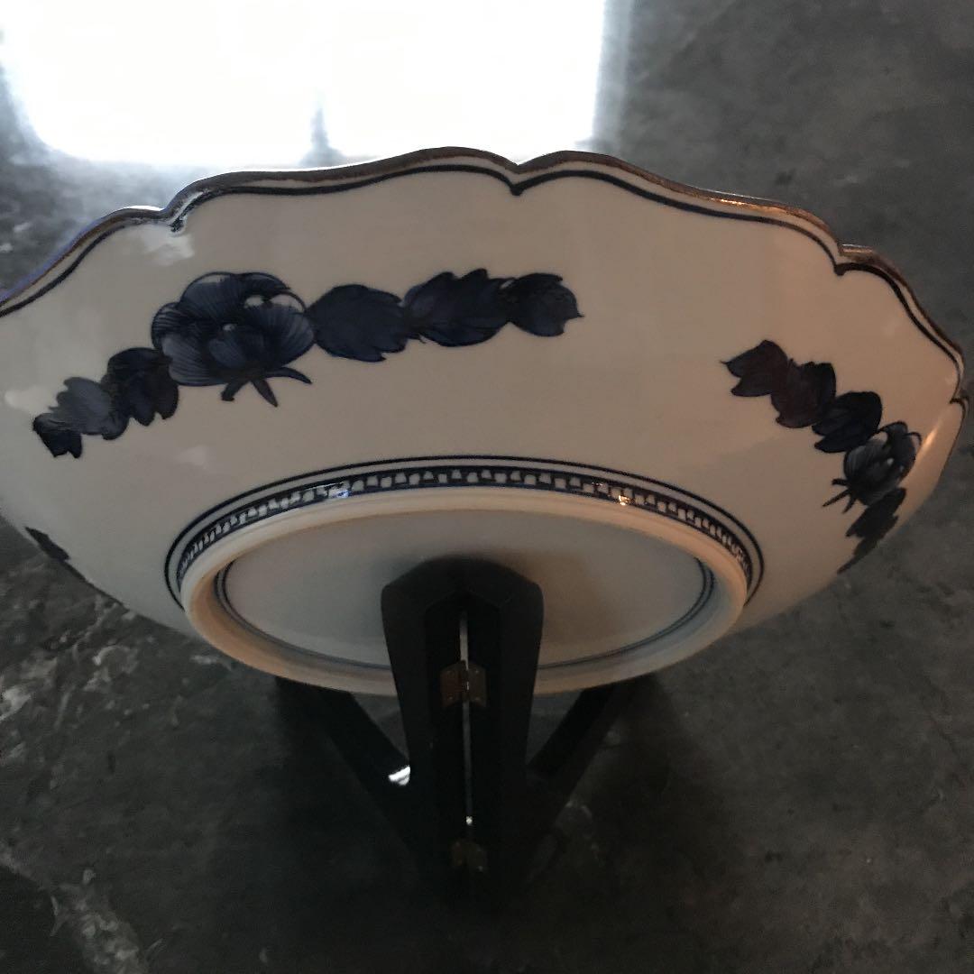 清水焼平安壱楽 祥瑞花鳥大皿