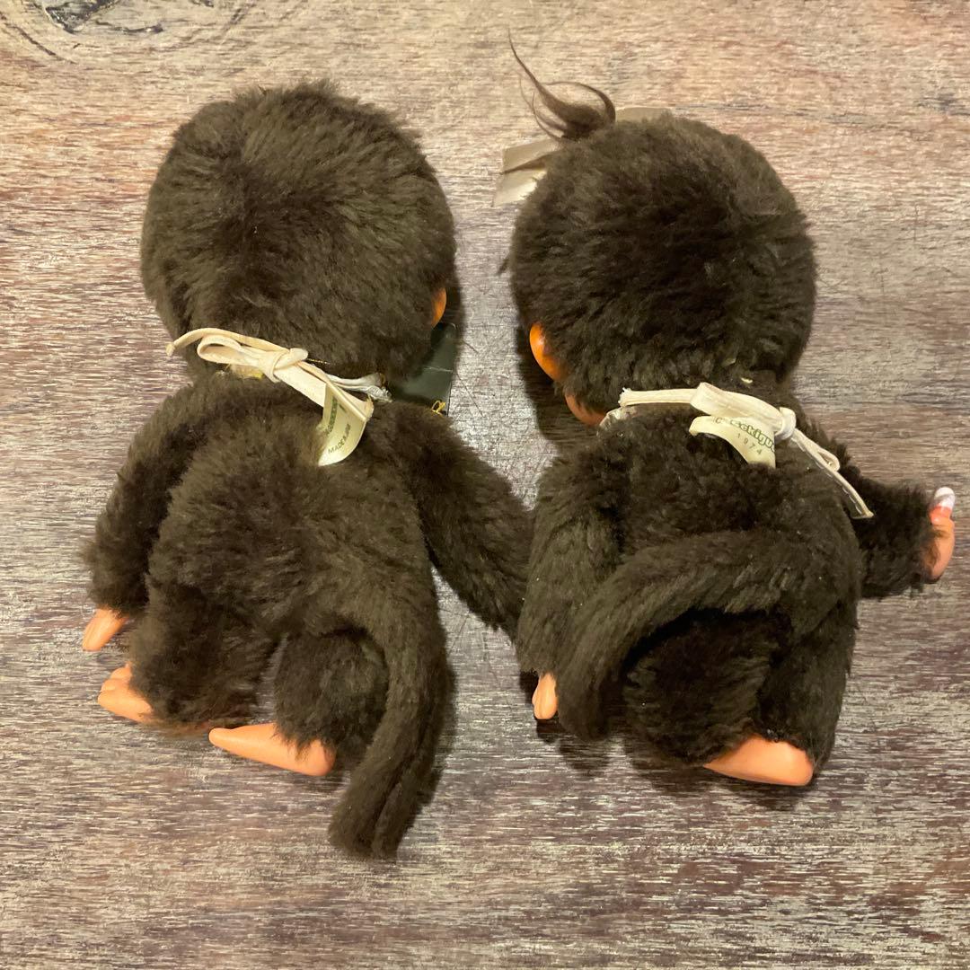 昭和レトロ 初代 ふた子のモンチッチ 当時物 1974 セキグチ ブルーアイ