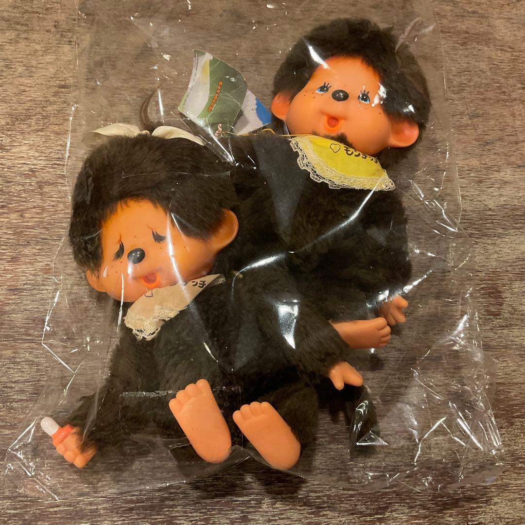 昭和レトロ 初代 ふた子のモンチッチ 当時物 1974 セキグチ ブルーアイ