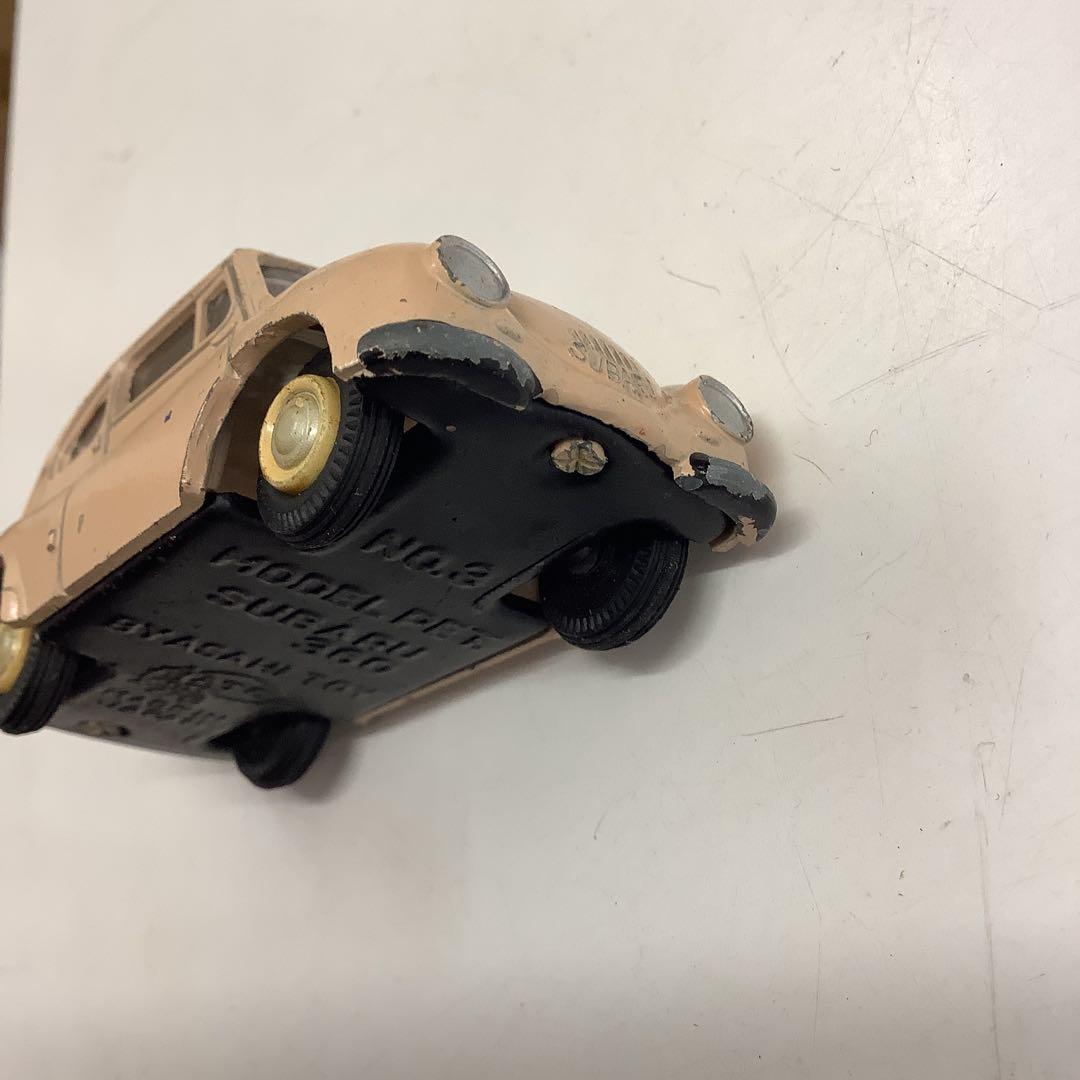 mm2718⑥昭和レトロ　モデルペット　スバル360 No.3 箱あり　1/36