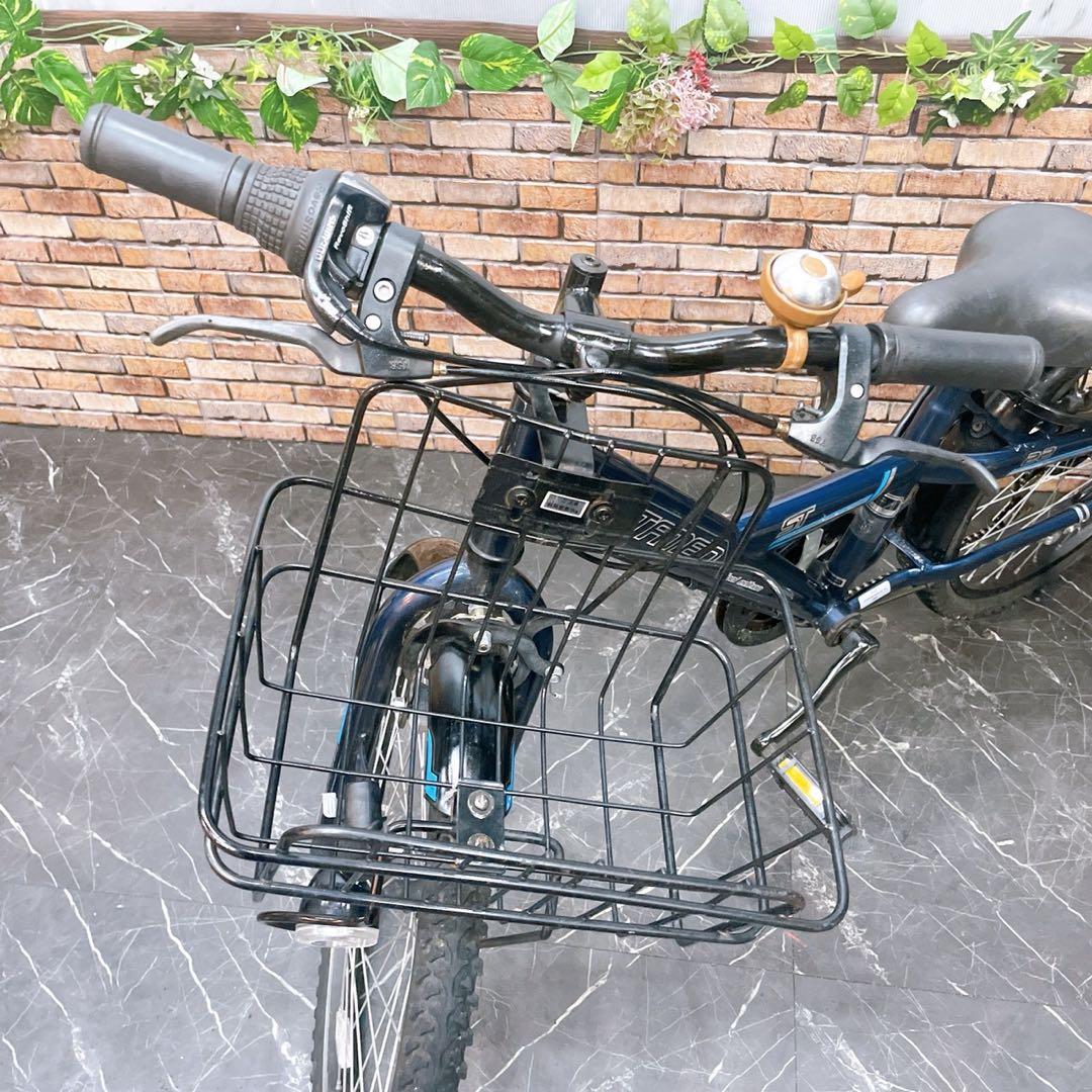 引き取り価格【83】子供用自転車 子供車 STAMEN ブルー系 22インチ