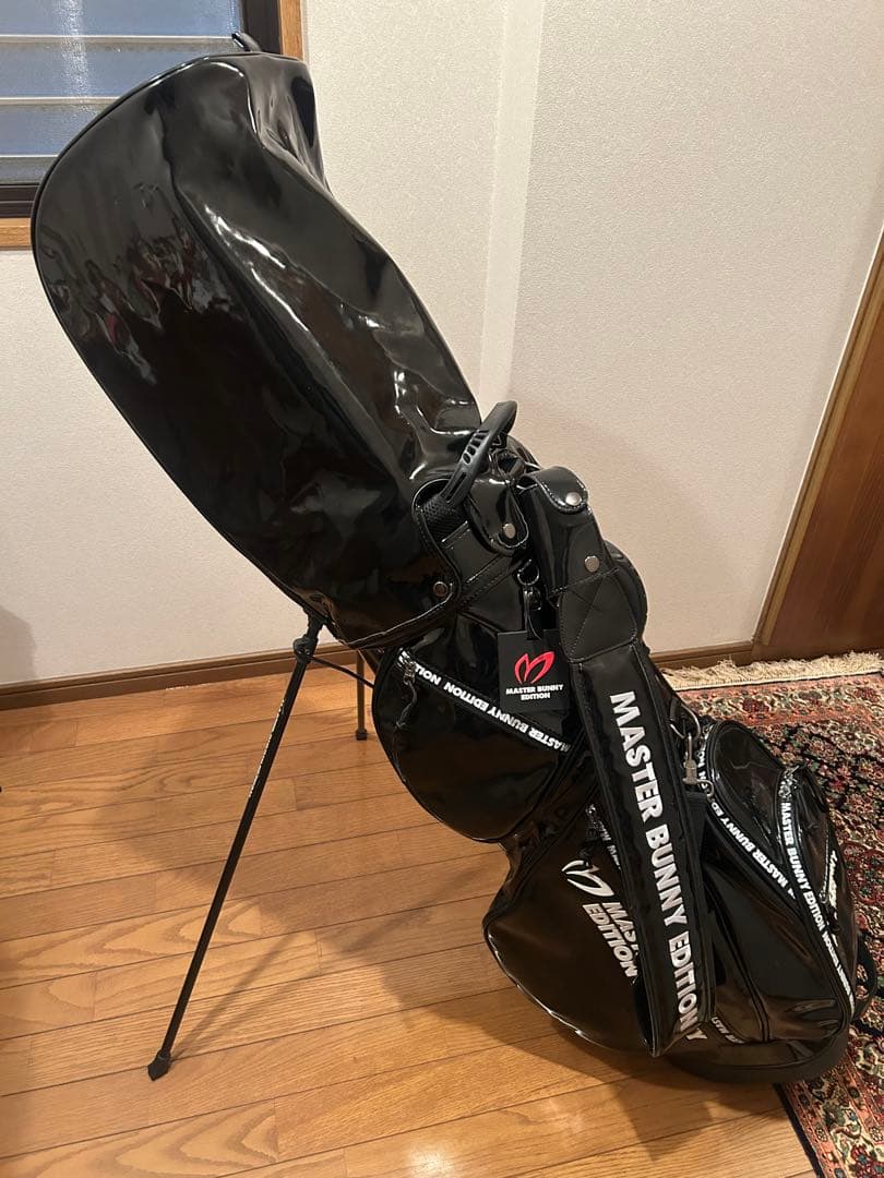 MASTER BUNNY EDITION キャディバッグ ブラックエナメル