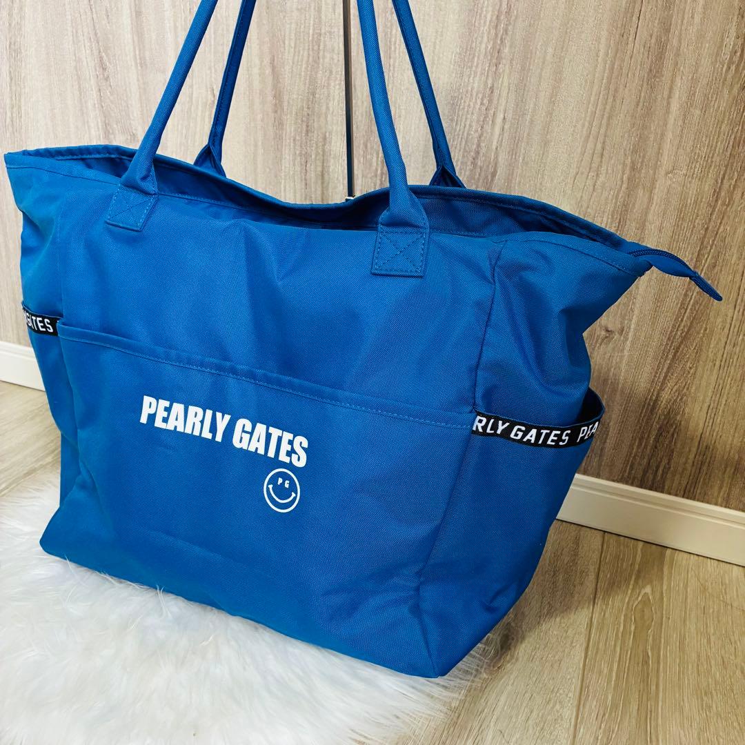 未使用級　パーリーゲイツ　ロッカーバッグ　総柄　ニコちゃん　PG 大容量収納