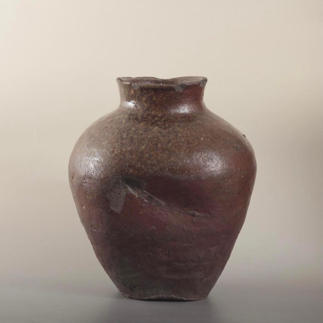常滑 自然釉 壺 16〜17世紀頃 古美術 古道具 アンティーク 常滑焼