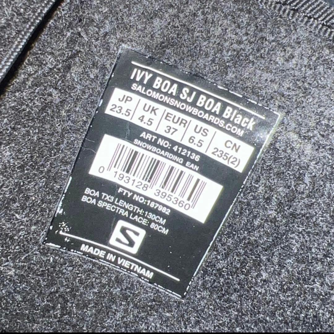 スノーボード SALOMON IVY BOA SJ BLACK 23.5cm