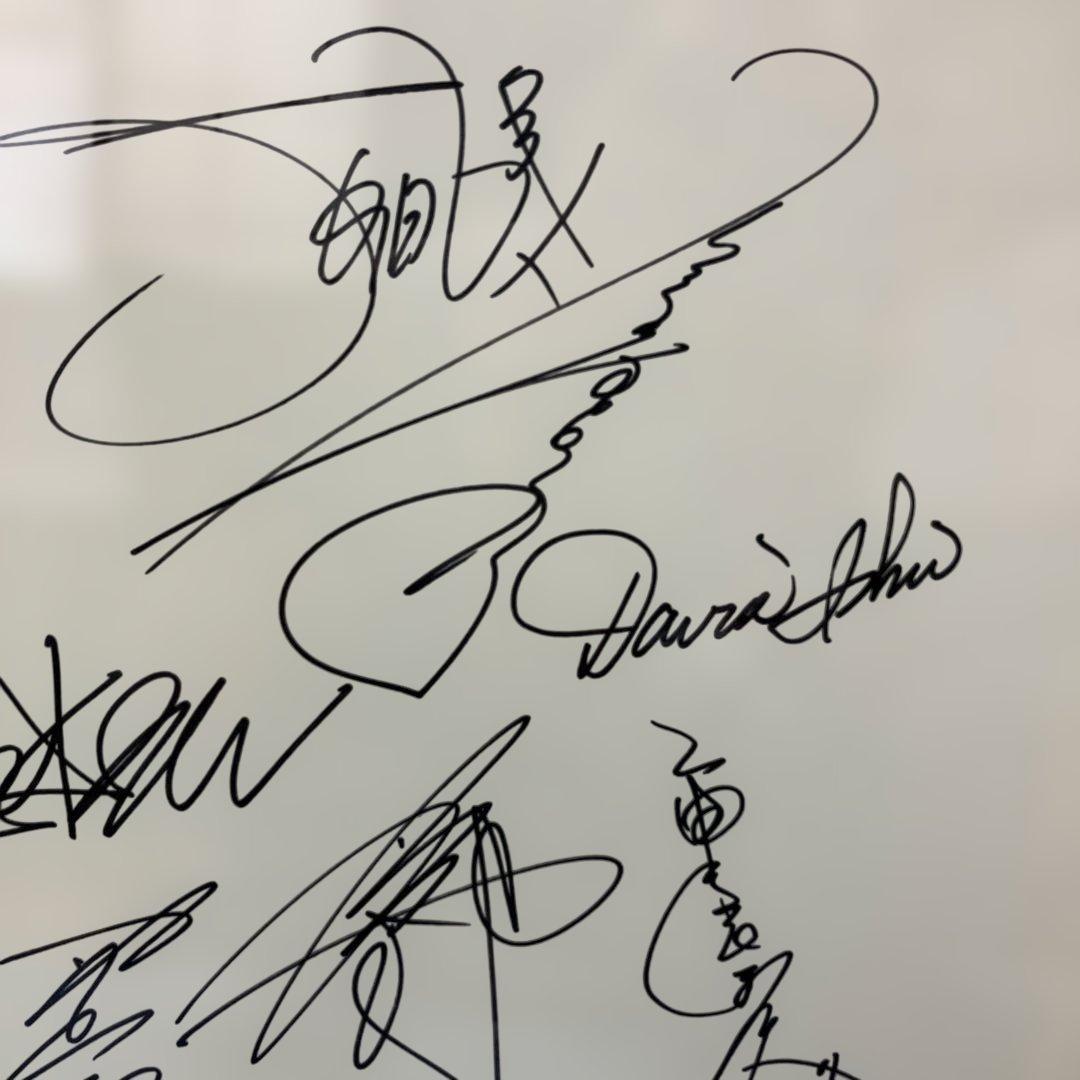 アサヒビールゴルフトーナメント直筆サインパネル