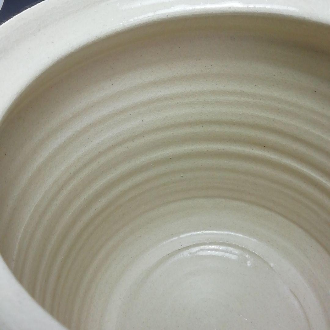 Ｓ６４３　水指　『織部』『山十窯　加藤光右衛門』　共箱　茶道具