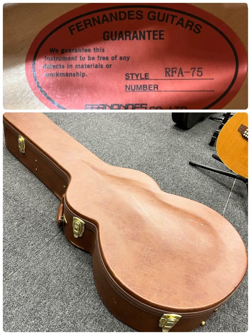 【11529】Burny by FERNANDES RFA-75 フルアコ