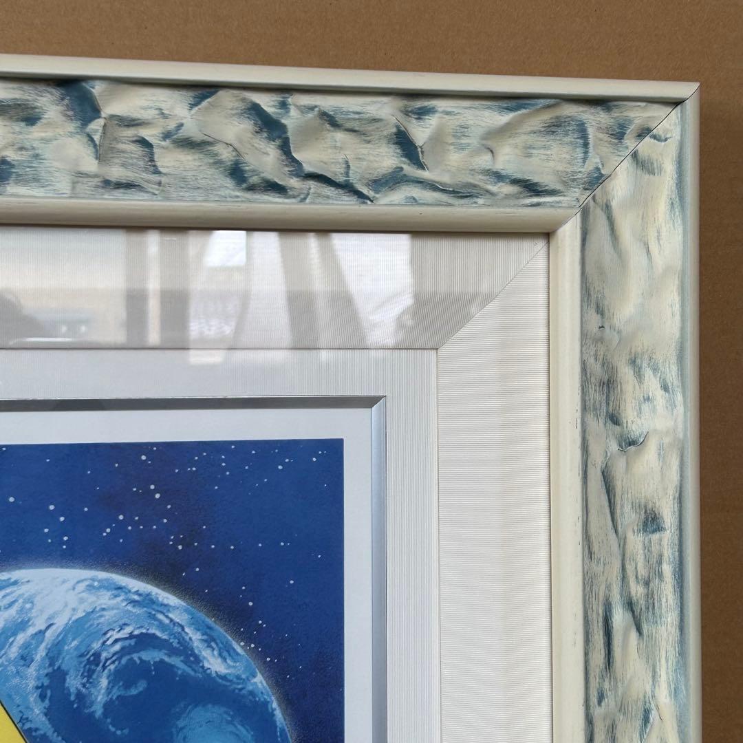 松本零士サイン入りシルクスクリーン 銀河鉄道999【時の輪の旅】ポスター付