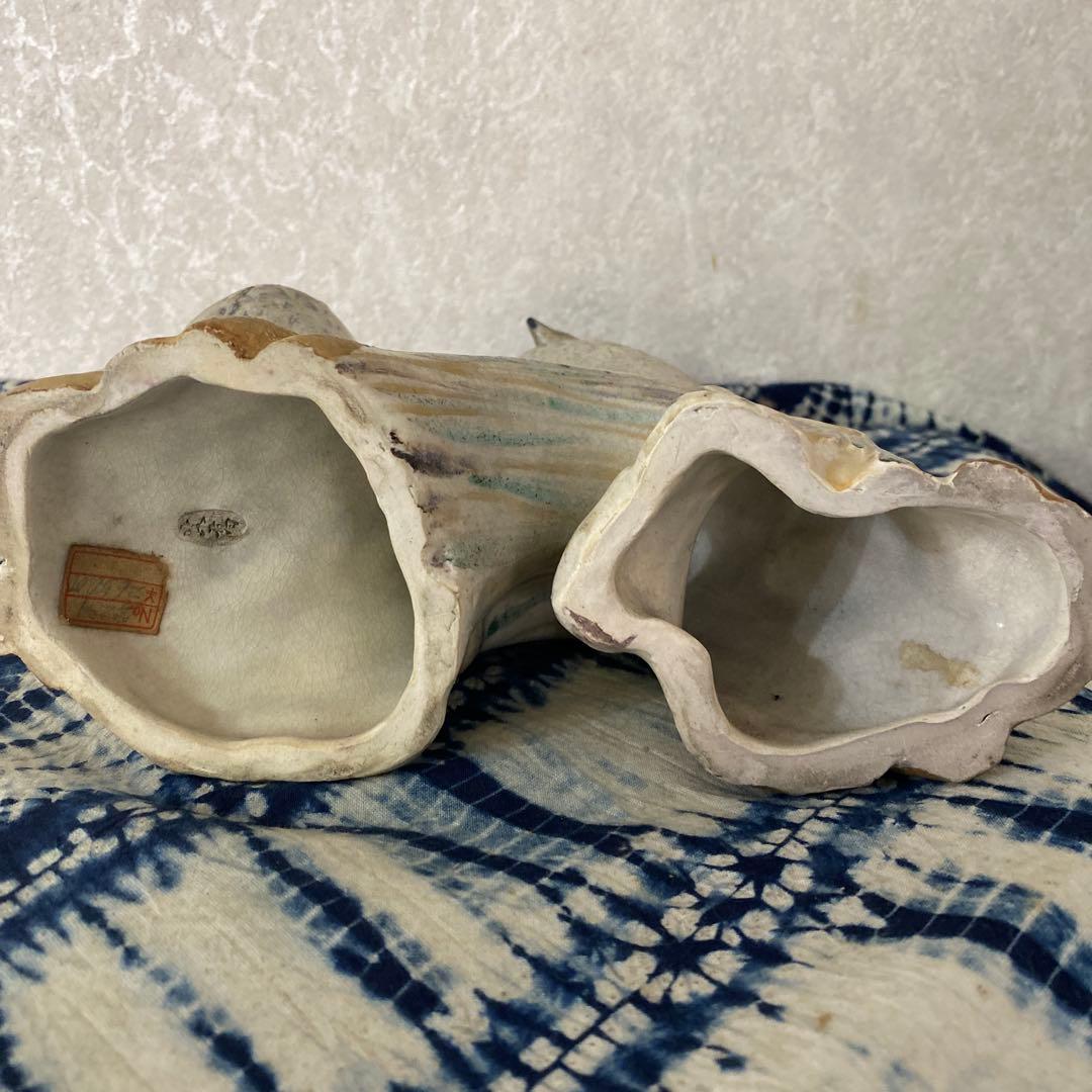 真葛香山　鳥　置物