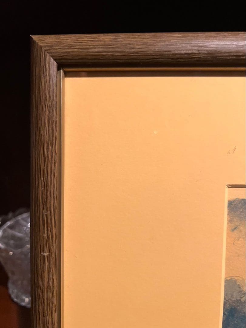 ジル・ゴリチ リトグラフ プロバンスのローズガーデン アート 額縁 インテリア