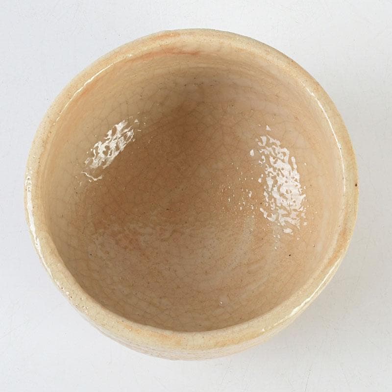 茶道具　北大路魯山人作　志野茶碗　共布　黒田陶々庵極め箱　V　9631