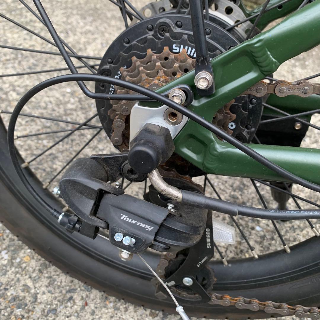 引取限定　EENOUR 電動アシスト折りたたみ自転車 20インチ グリーン