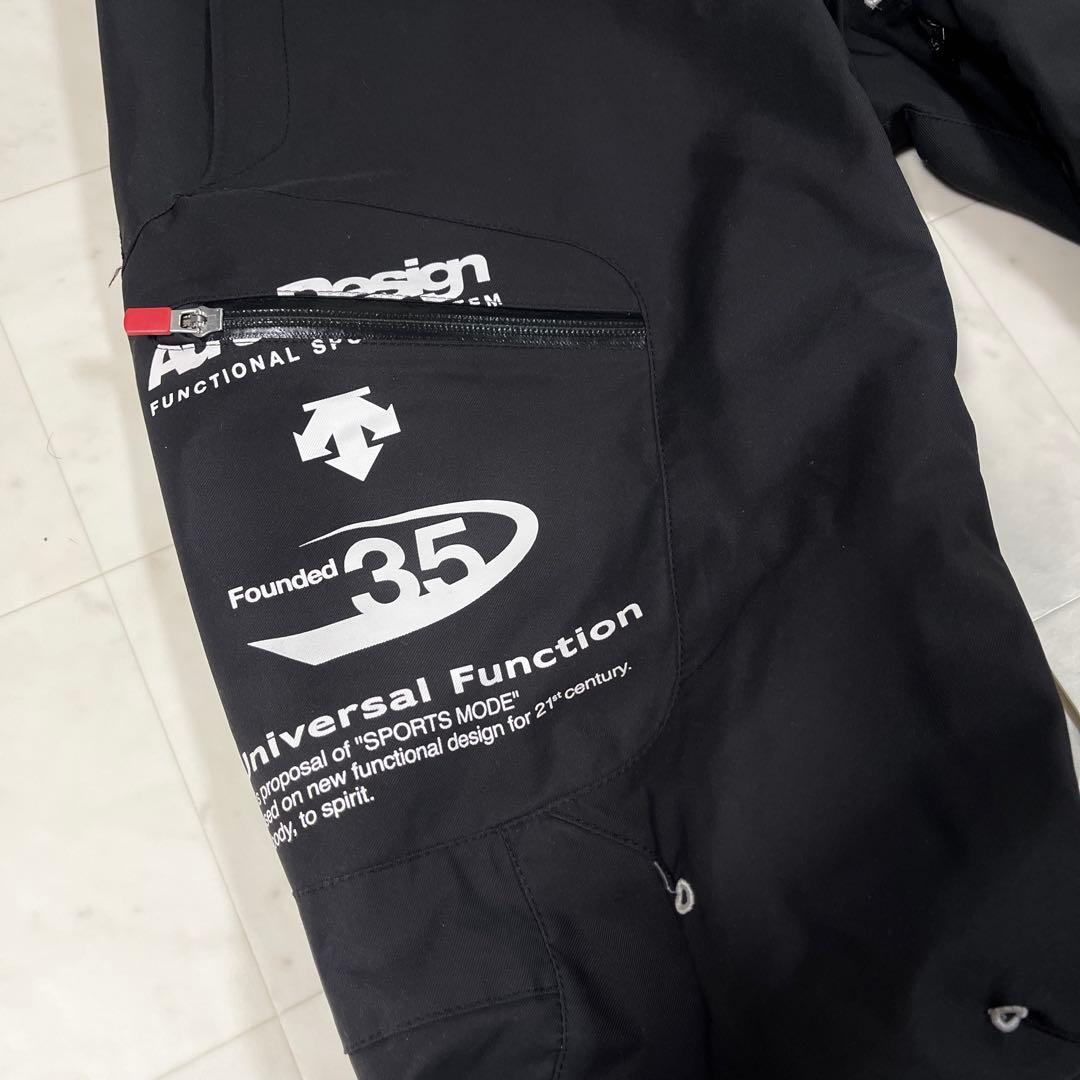 DESCENTE スキーウエア メンズ L ウエア上下 ムーヴスポーツ 赤