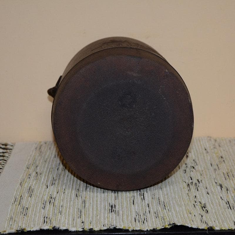 茶道具　雀鐶付竹紋釜　風炉釜　釣釜　大釻付　菊池正直　古物　送料込み