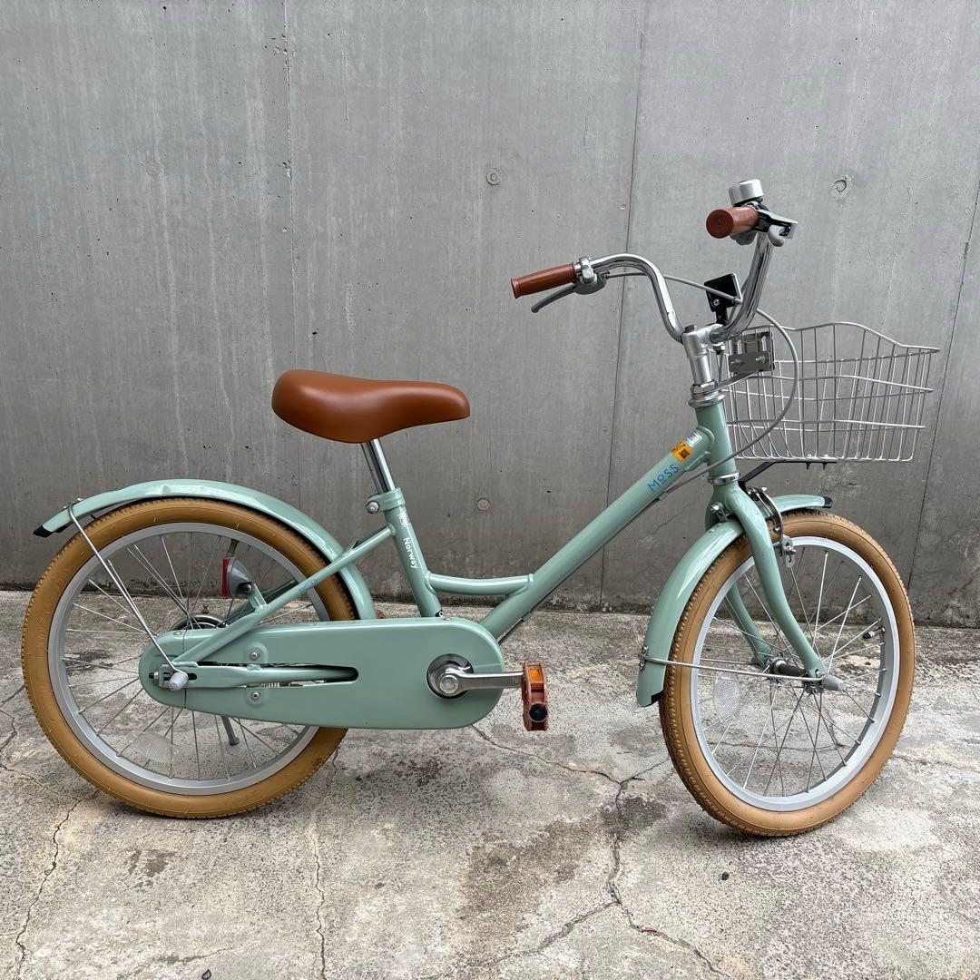 なかこさん専用子供自転車 18インチ Norway MOSS 幼児 カゴ