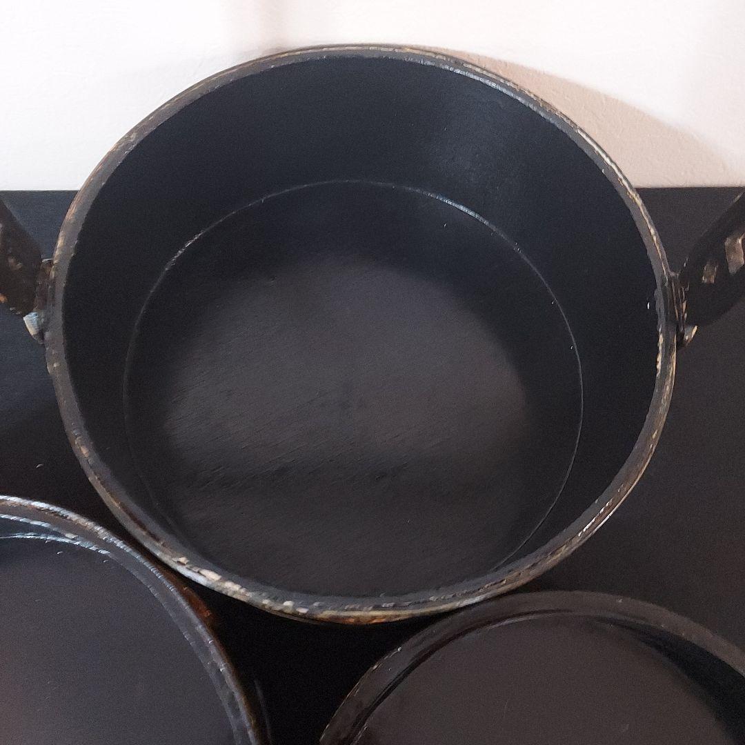 【超希少】竹　3段　漆塗　中国　骨董品　アンティーク