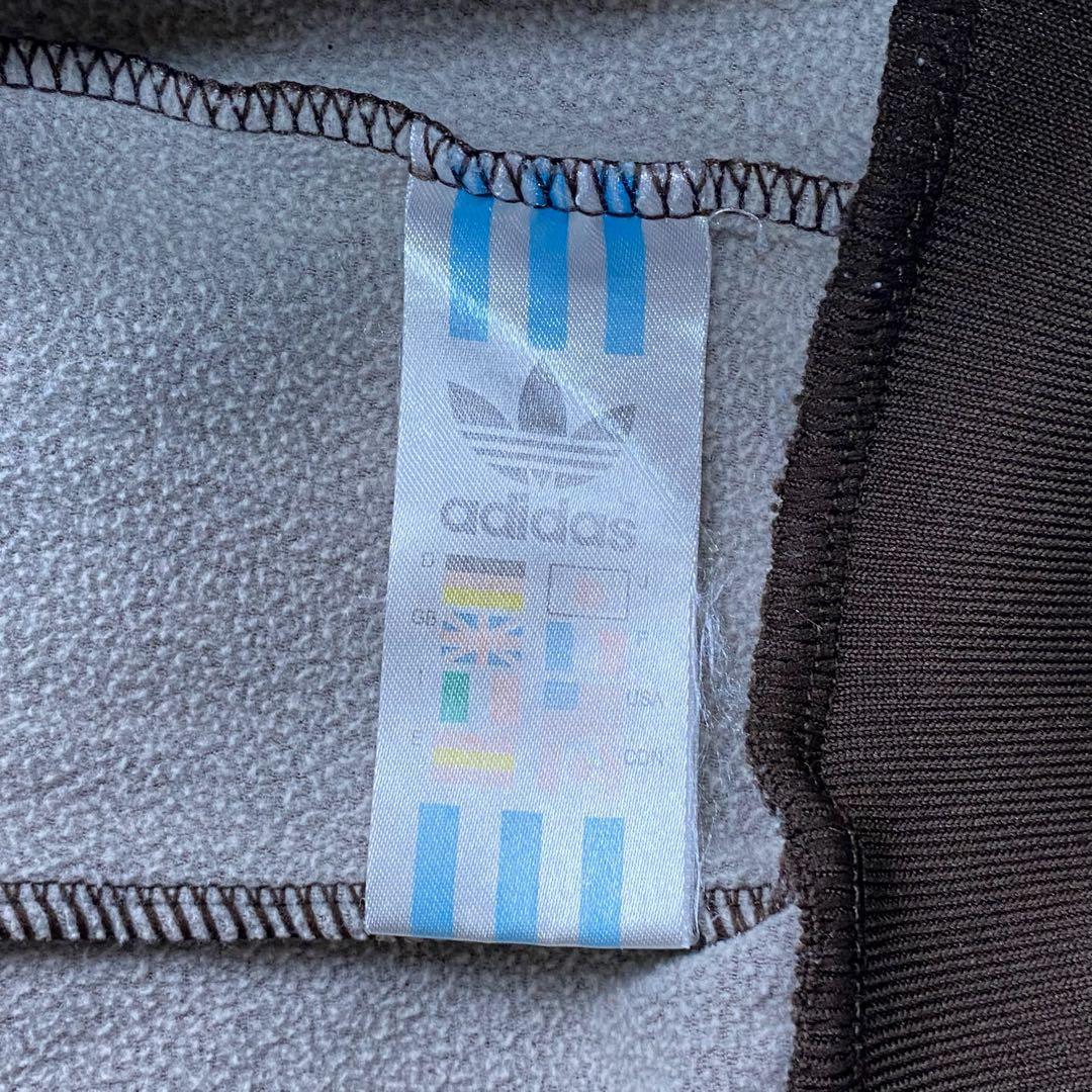 adidas jersey jog suit ブラウン トラックジャケット