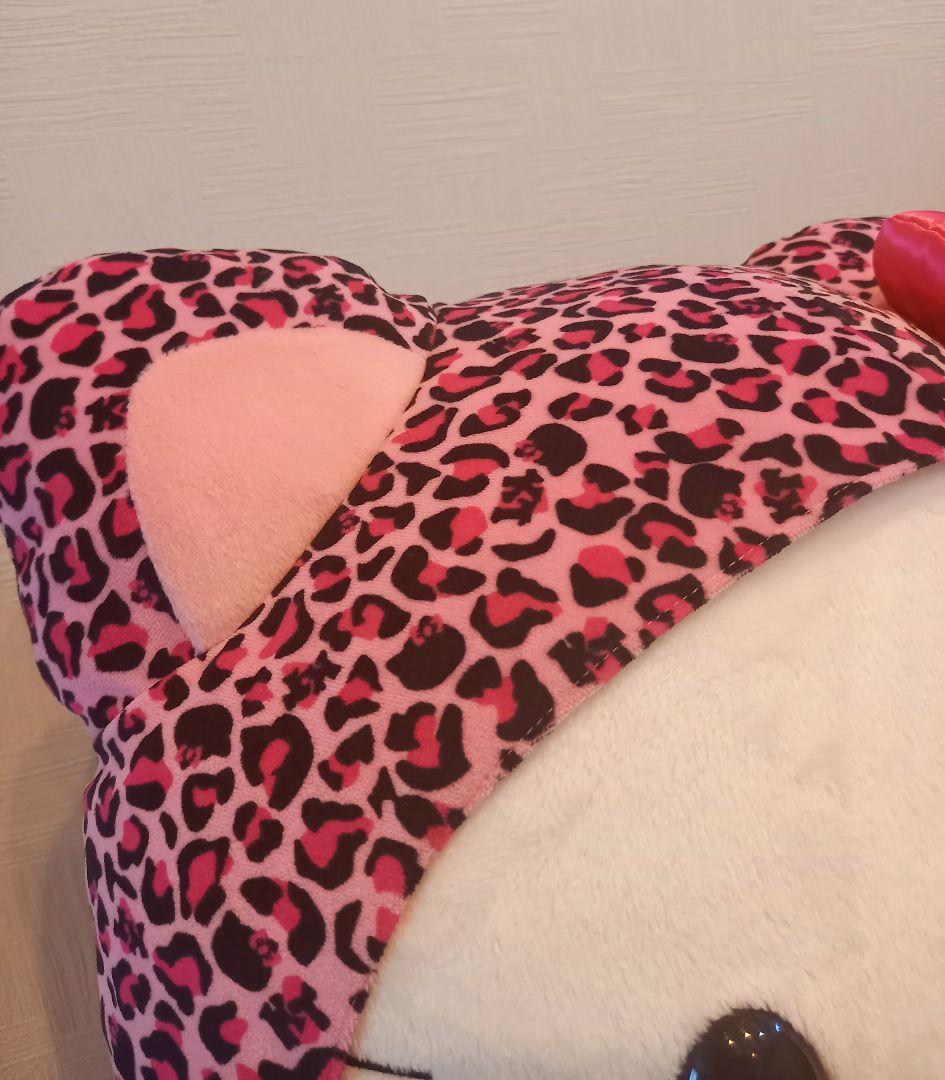 希少　ハローキティ　ぬいぐるみ　2008年　ヒョウ柄　ピンク　特大　2L　新品