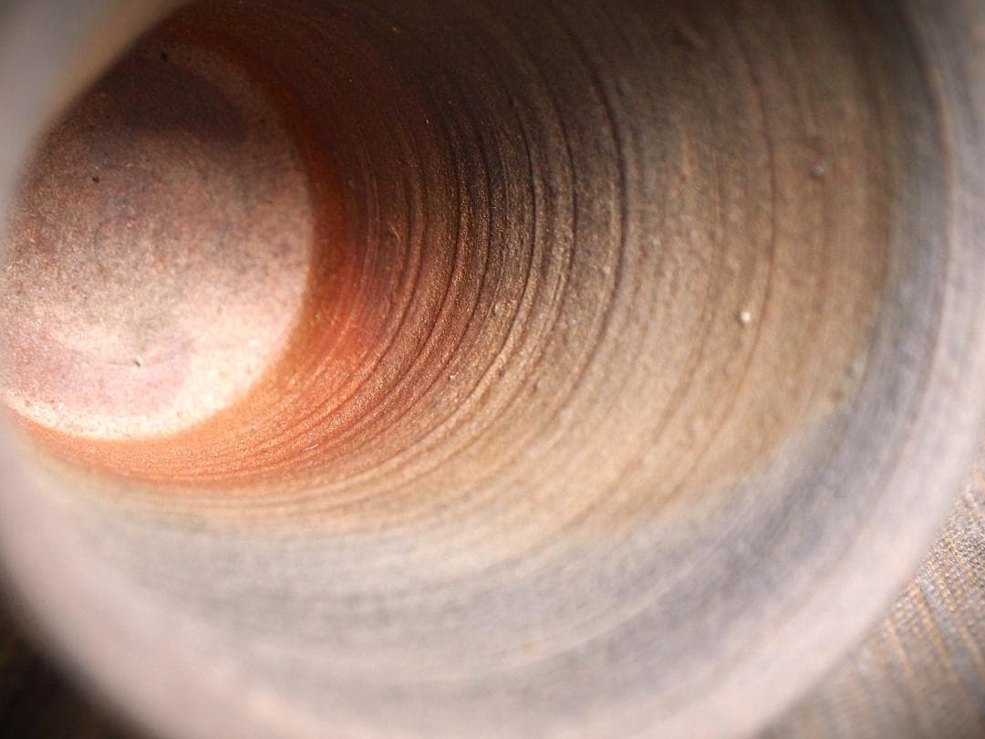 人気作家★中里隆★唐津南蛮麦酒器C★緋色