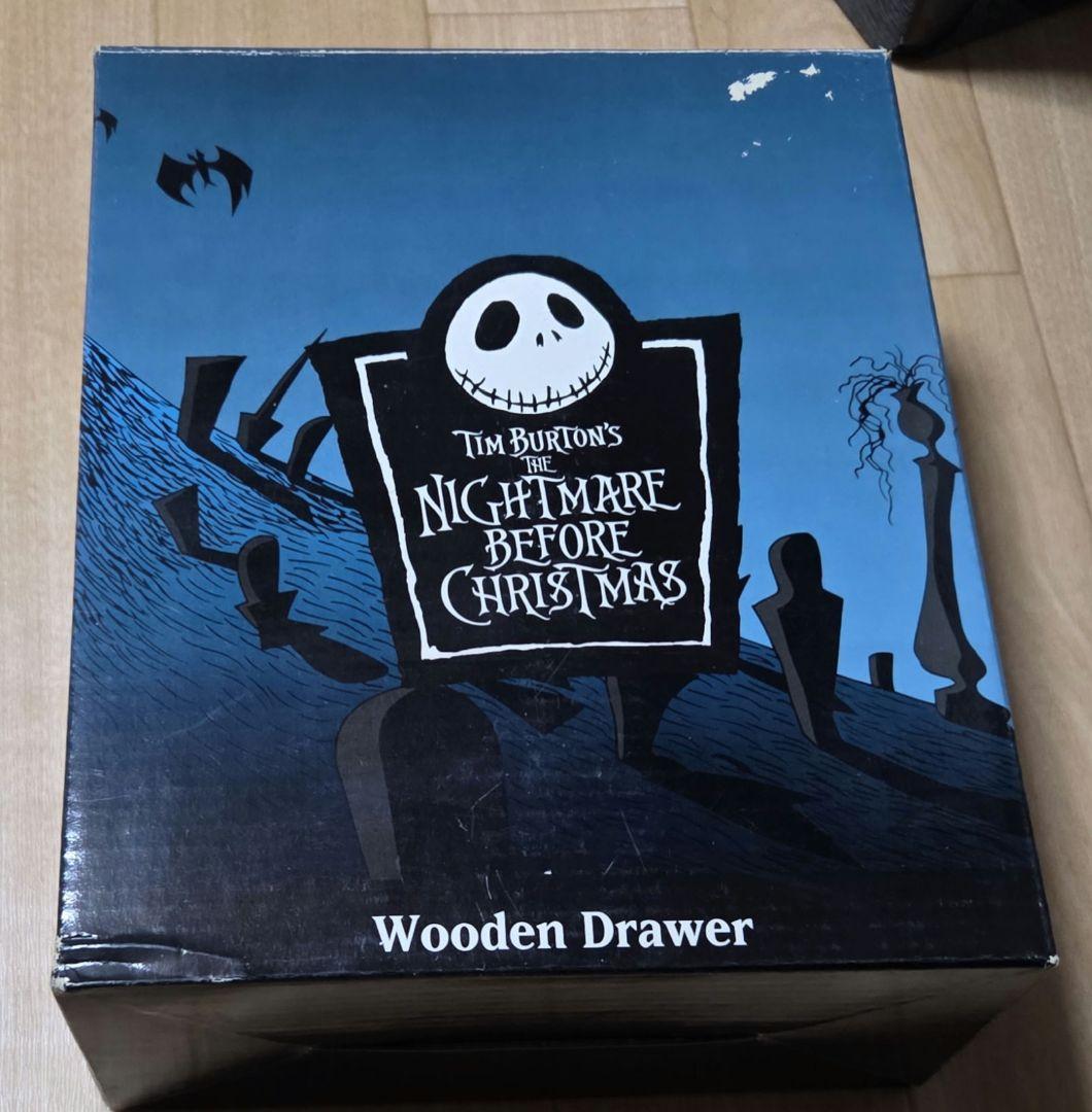 当時物未使用　希少　ナイトメア・ビフォア・クリスマス 木製引出し　高さ約20cm