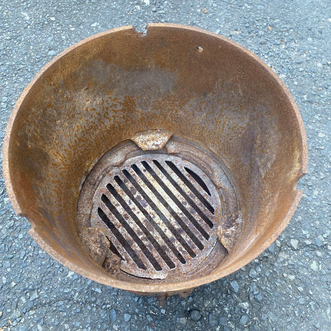 鋳鉄 薪ストーブ 七輪　暖房器具　高さ45cm