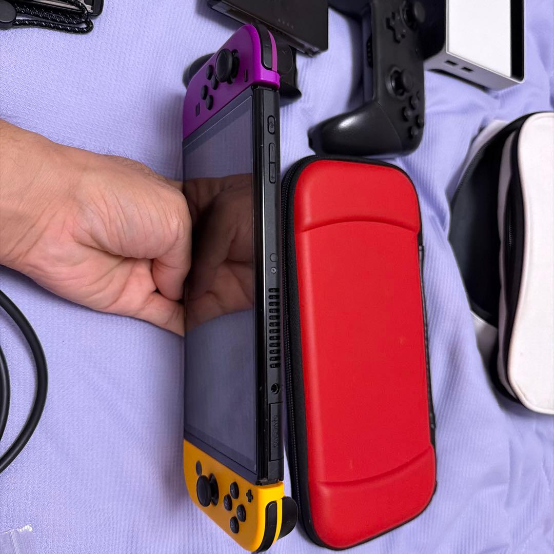 Nintendo Switch 有機EL本体 紫と黄色 Joy-Con