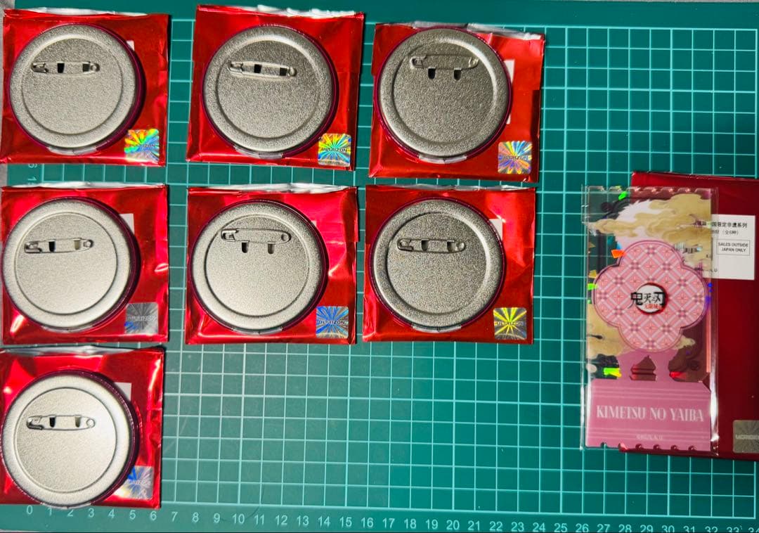 た*読様 鬼滅の刃 猗窩座 缶バッジ まとめ売り 非遺シリーズ