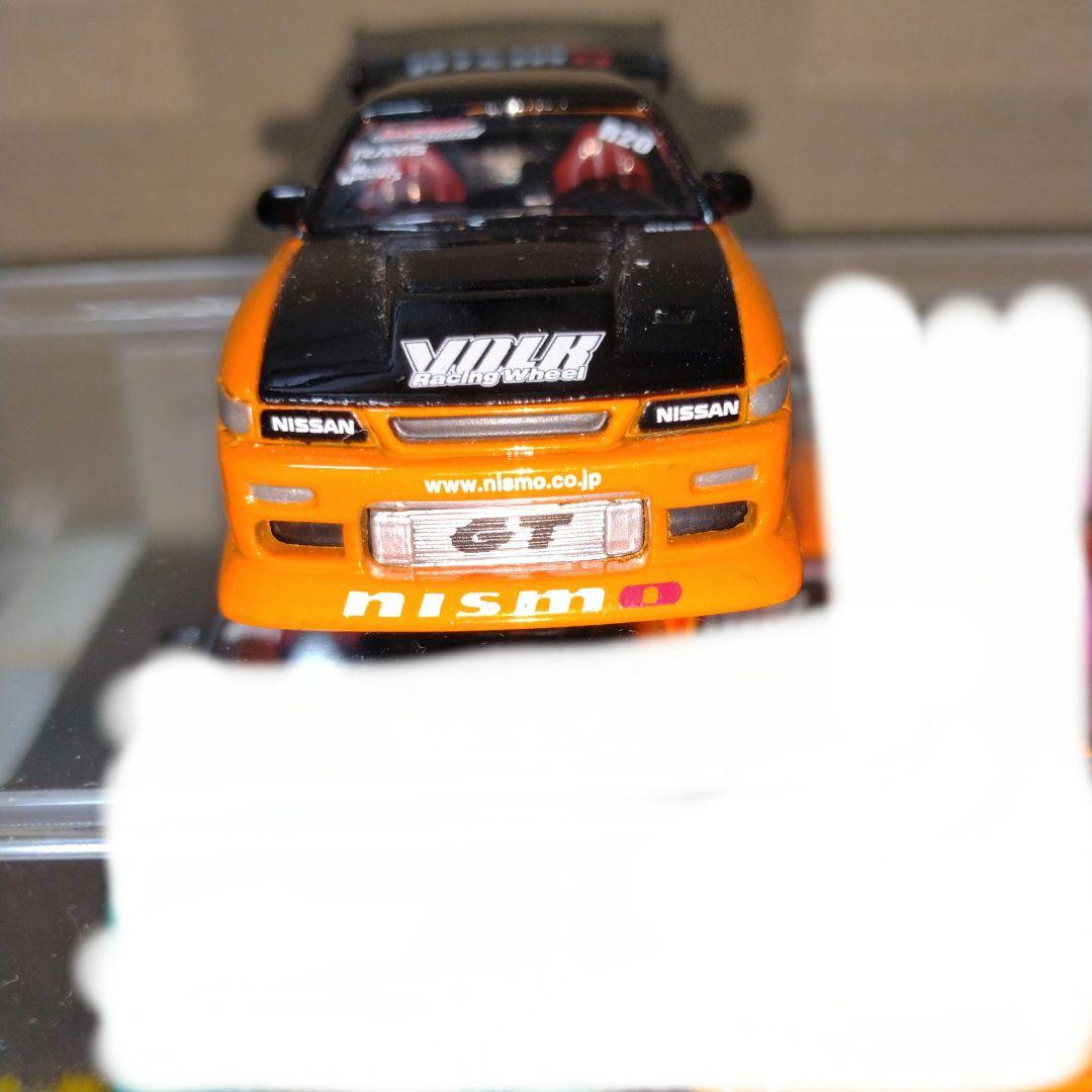 難あり 1/64 マッスルマシーン 6 シルビア Ｓ13 オレンジ