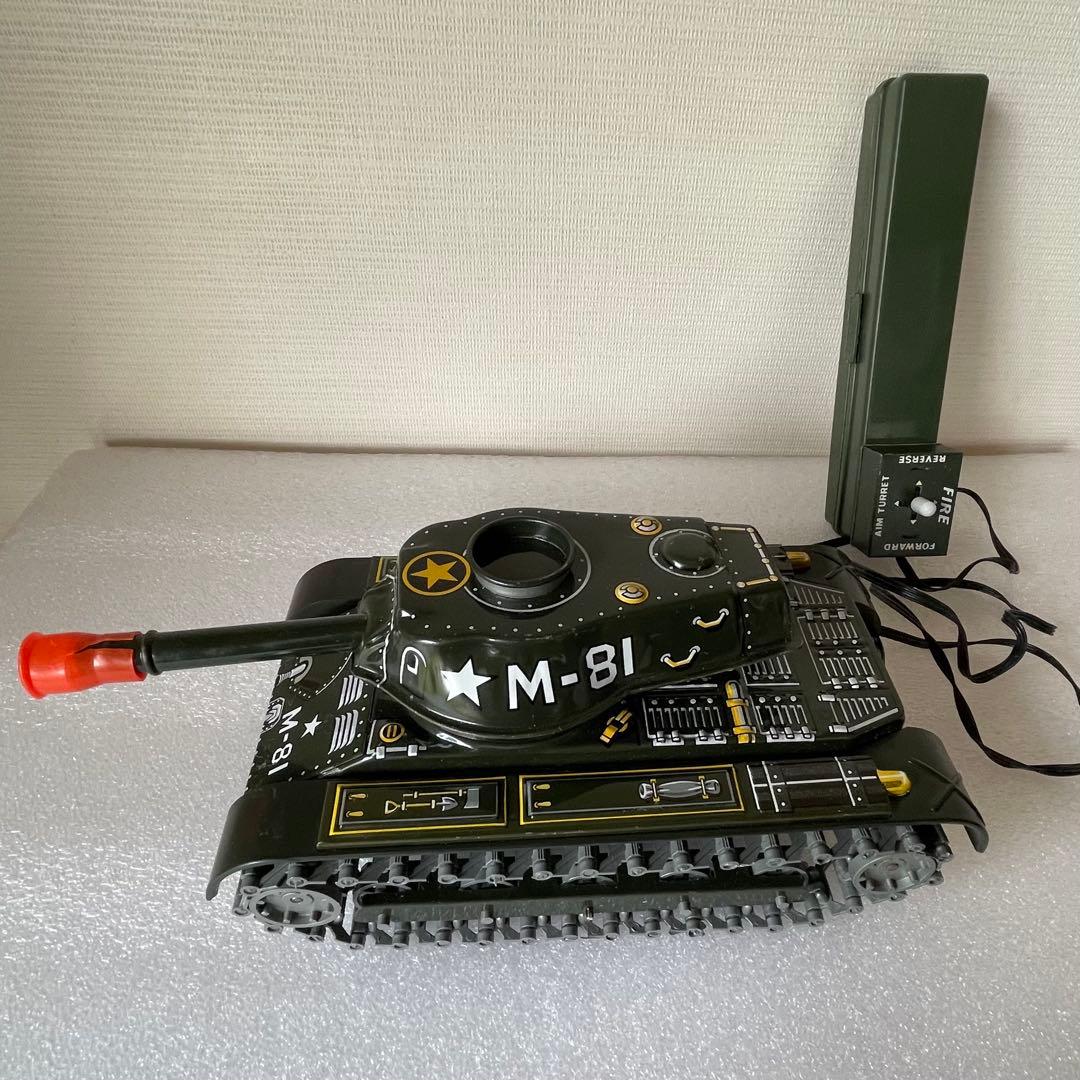 ＊リモコン戦車　電動ブリキ玩具　マスダヤ　M-81 　アンティーク＊