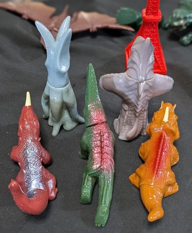 ガメラ復活カーニバル（バンダイ）ミニサイズ ソフビフィギュア７体セット箱付