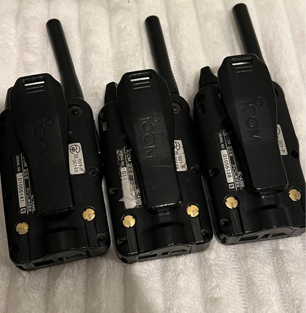 ICOM アイコム IC-4300 4個 BC-200/186 2個　セット