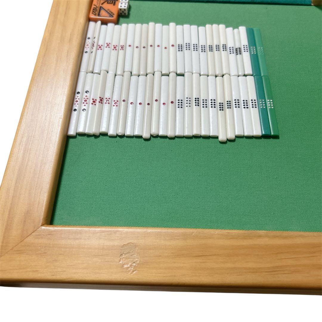 卓上麻雀　雀卓　麻雀　麻雀セット　手打ち麻雀　折りたたみ式　麻雀牌