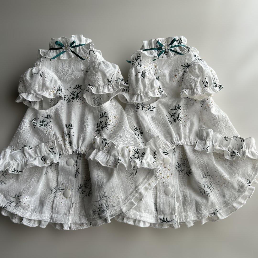 No.￼381・382・383 犬服ハンドメイド　バックオープンワンピース