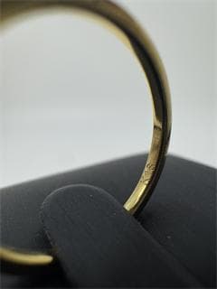 《日本製18金》K18ゴールドトーン シンプルリング11号 1.17g 即日発送