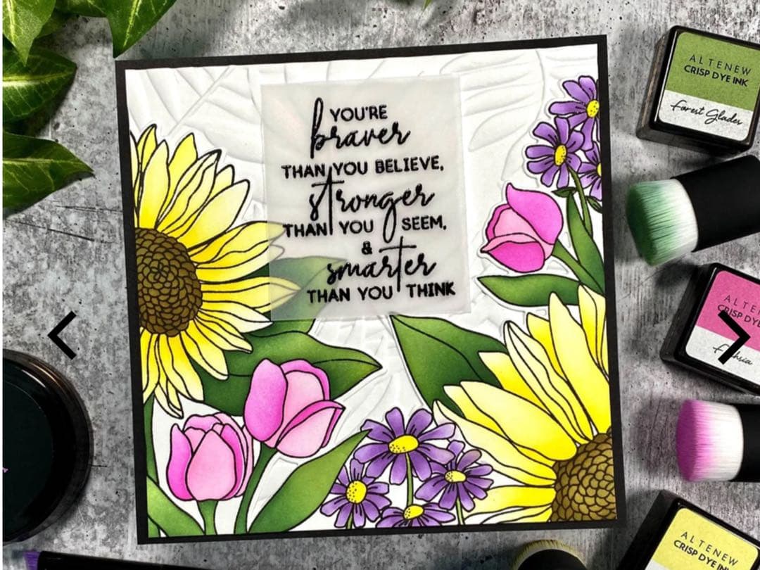 アルテニューSeasonal Bloom スタンプ・ダイ・フォルダー・ステンシル