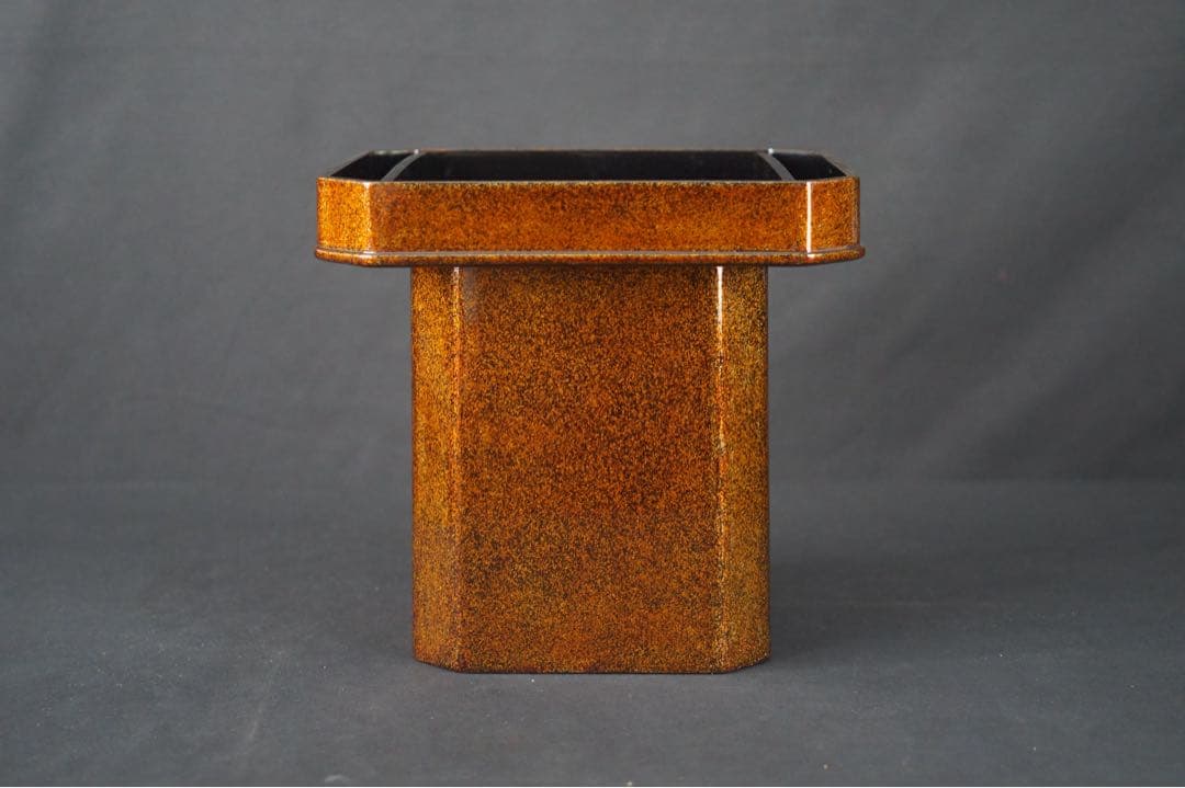 輪島塗 西鍛治 造 極上梨子地 三宝 共箱 / 西鍛治漆器工房 三宝台