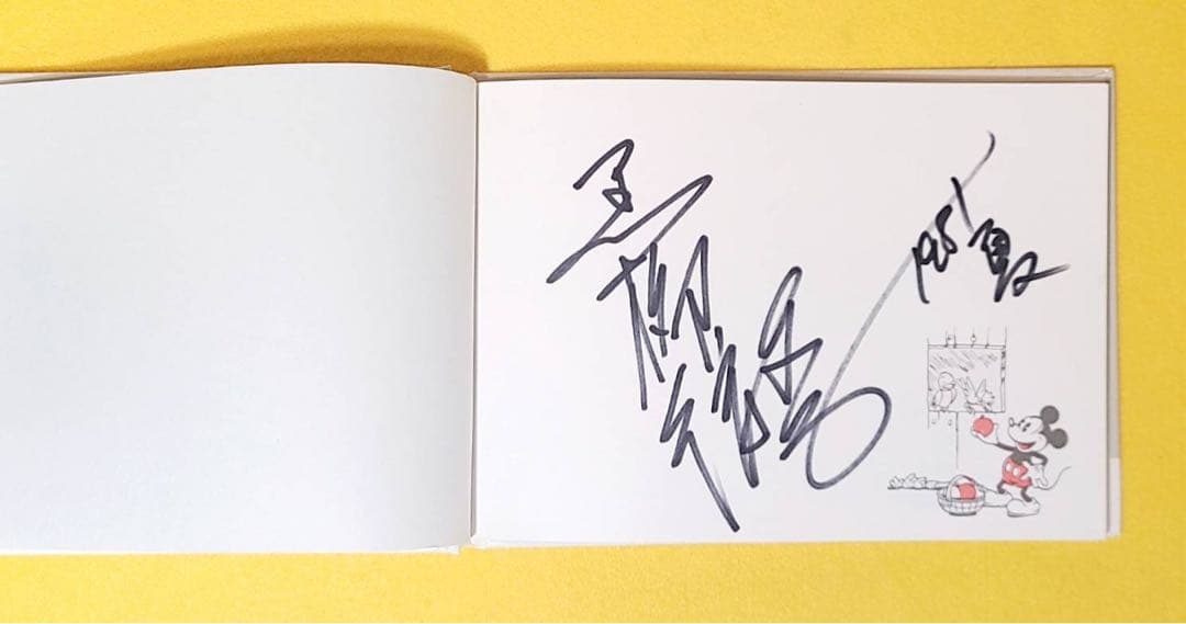 1981年夏サイン黒柳徹子ミッキーマウス昭和レトロmickeymouseサイン帳