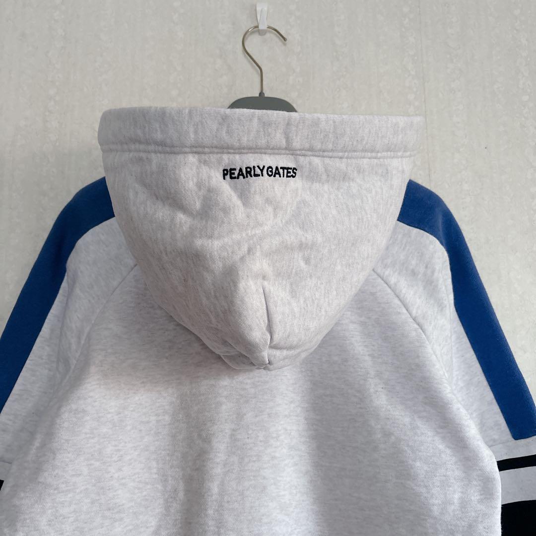 PEARLY GATES パーカー 配色 ロゴテープ ユニセックス サイズ0