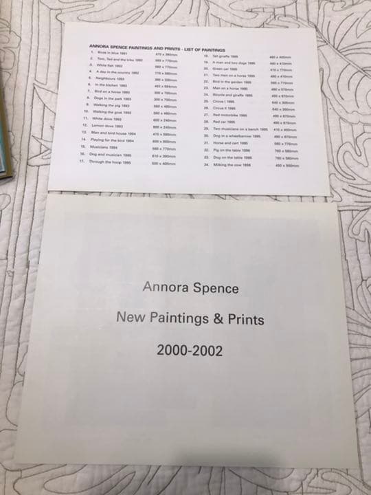画集「ANNORA SPENCE : PAINTINGS AND PRINTS」