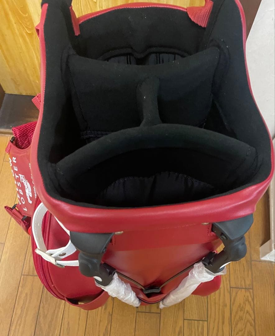 Yellow Lobster 赤 スタンド式キャディバッグ　イエローロブスター