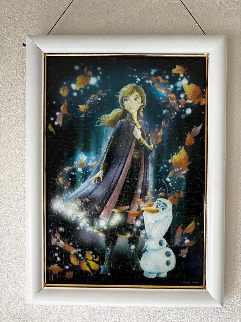 ディズニー　プリンセス　アナ雪　ティンカーベル　パズル　完成品　フレーム　セット