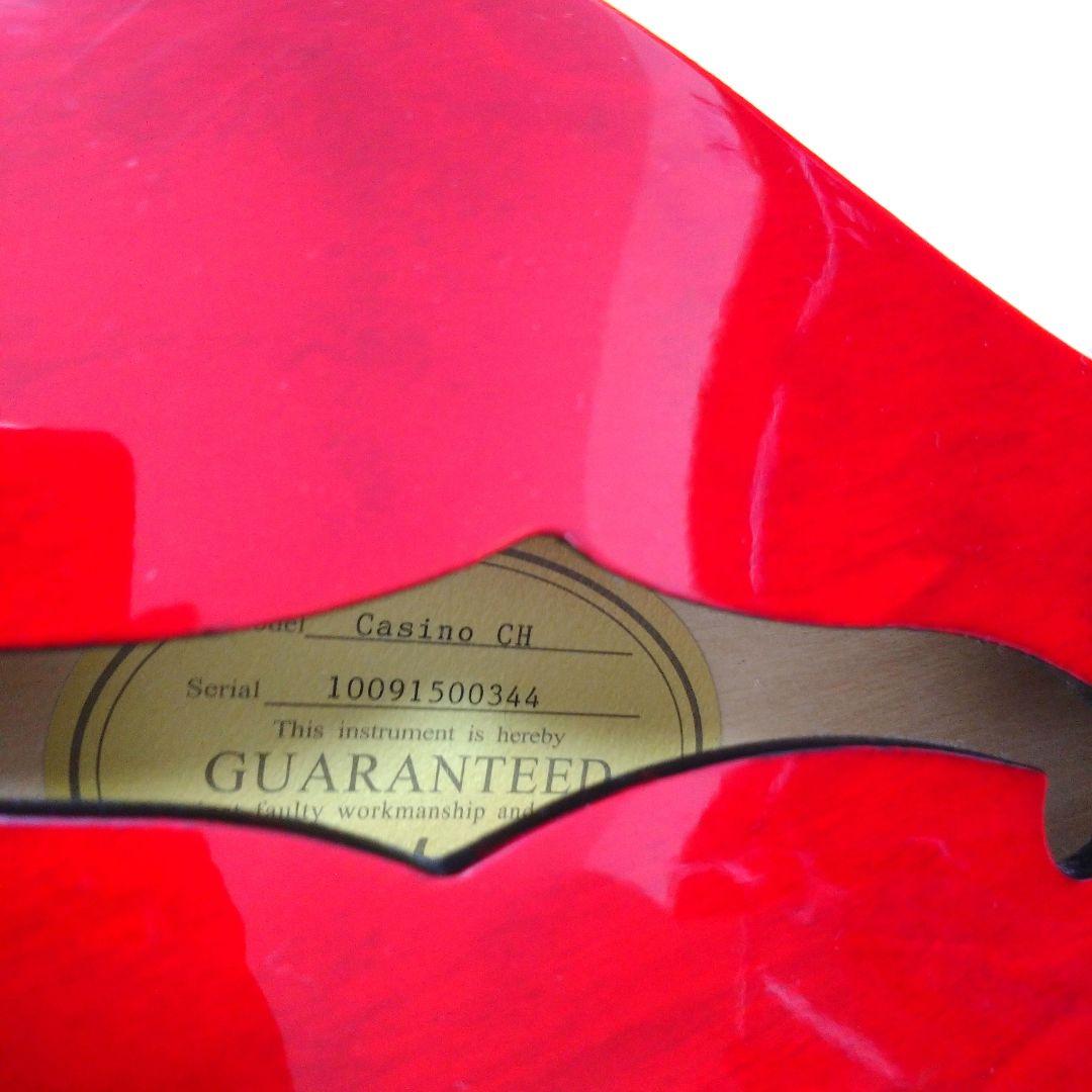 【か】エピフォン　カジノ　チェリー　　セミアコースティックギター　美品