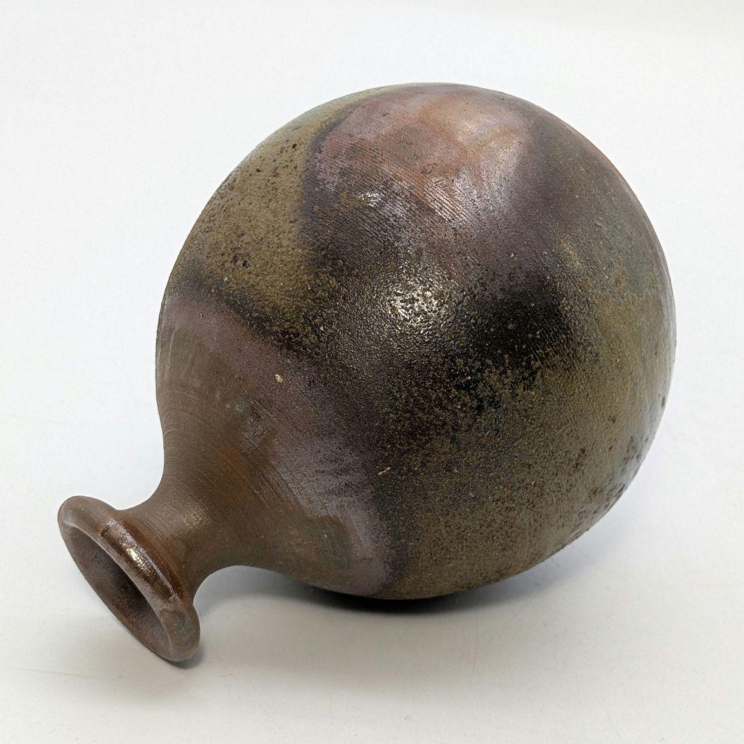 行吉学 備前焼 ゴマ窯変徳利 共箱共布栞 とっくり 酒器 食器 一輪挿し花入