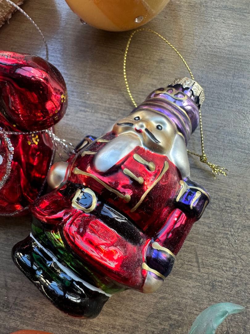 フライングタイガー　ガラス製オーナメントセット クリスマス　12個セット