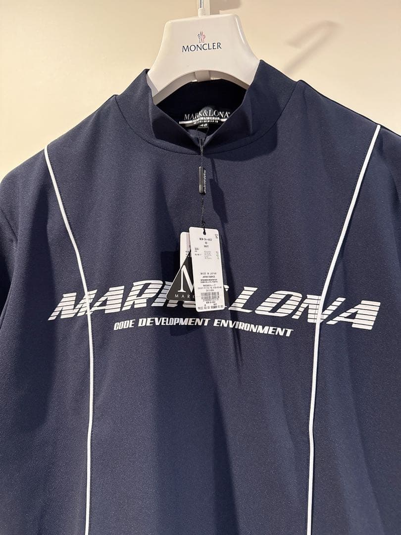 新品 ★2025最新 MARK&LONA モックネック シャツ マーク&ロナ