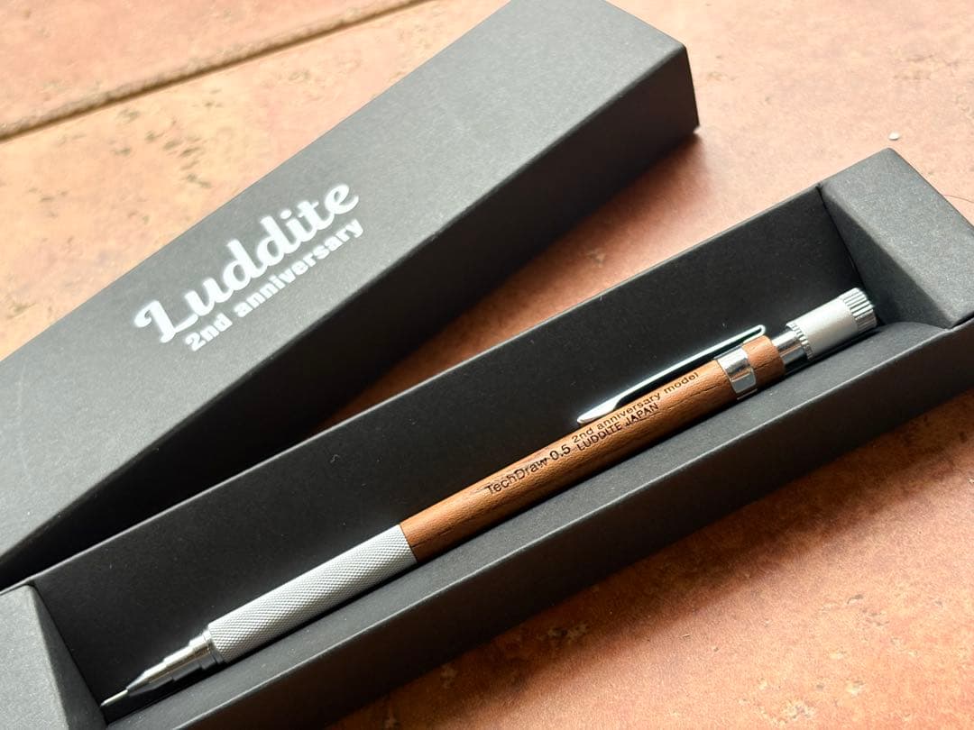 ま*ぎ様 Luddite TechDraw 欅　シャーペン　テックドロー　木軸