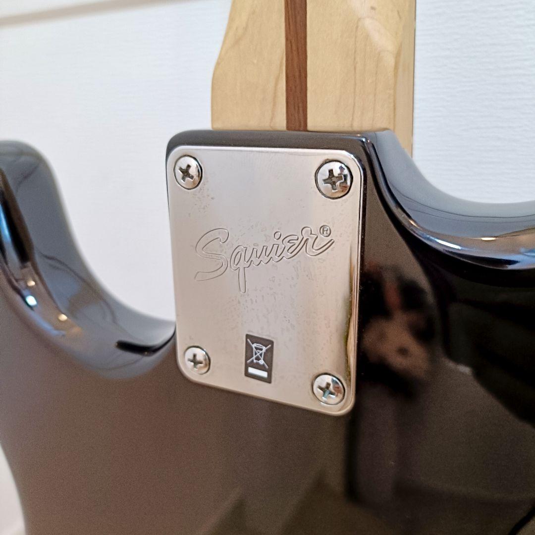 【メンテ済】Squier ストラトキャスター エレキギター本体 ブラック